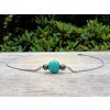 Minimal ball Náhrdelník (tyrkys,hematit,ocel)5