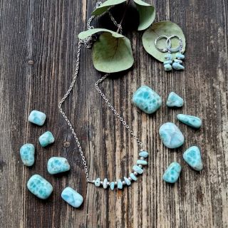 Kousek karibského moře neustále při sobě. Larimar je balzám pro duši. 🩵🩵🩵 Věděli jste, že larimar se těží na jediném místě...