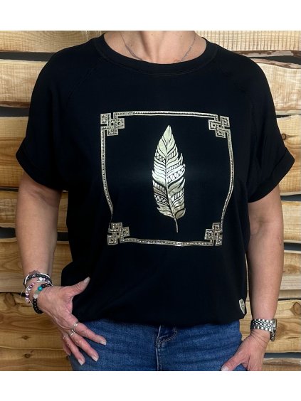 Tričko zlaté péro