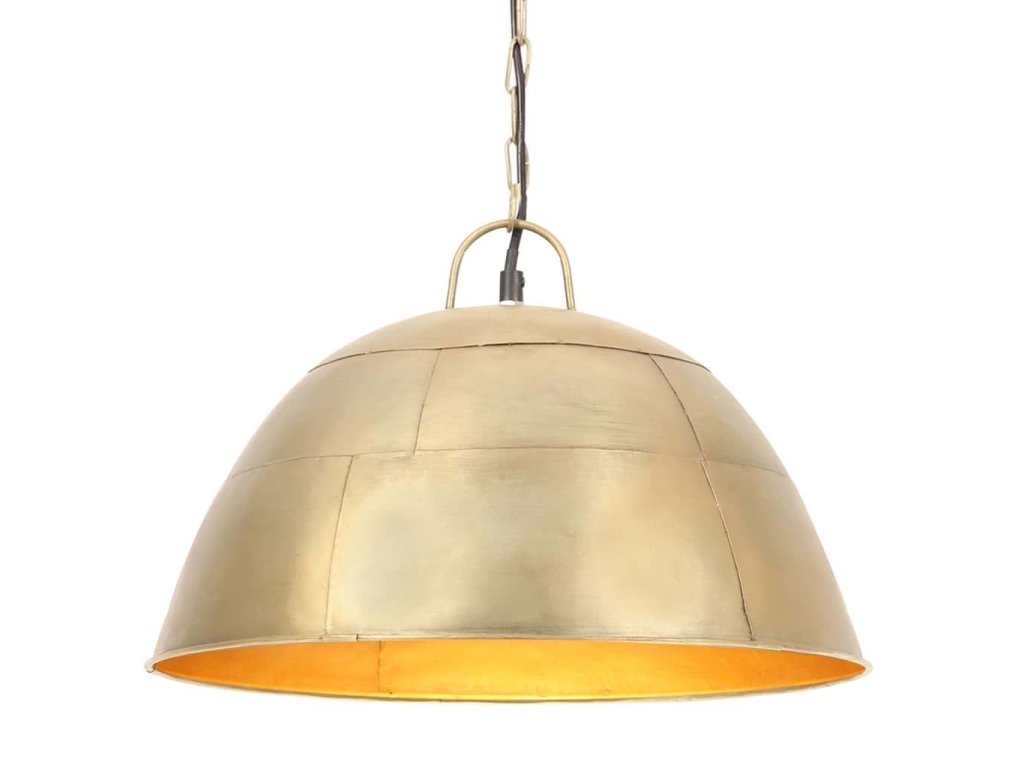 vidaXL Industriálna vintage závesná lampa 25 W, mosadzná 41 cm E27