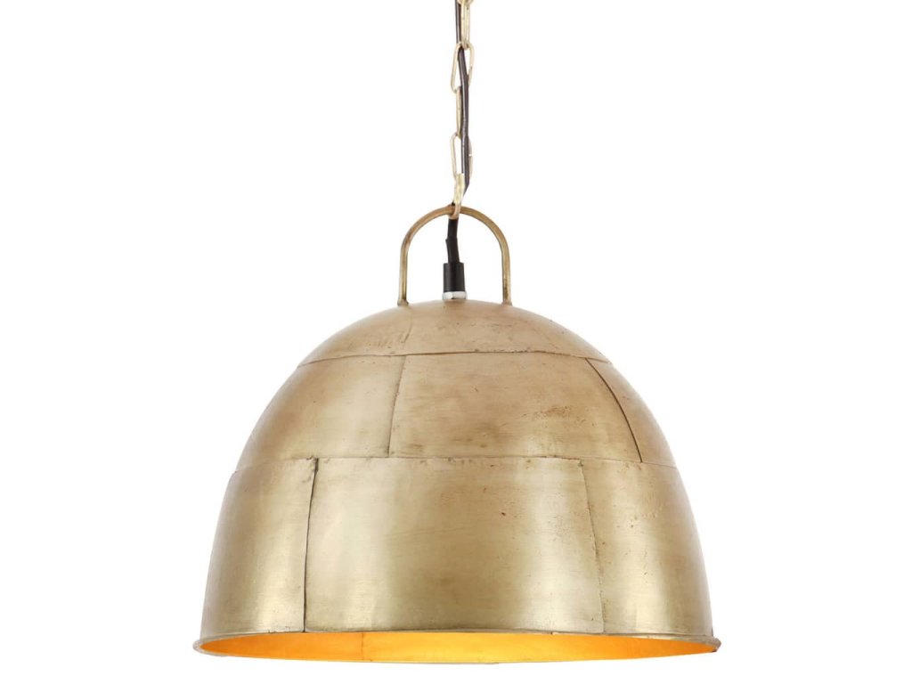 vidaXL Industriálna vintage závesná lampa 25 W, mosadzná 31 cm E27