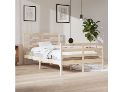 vidaXL Posteľný rám borovicové drevo 120x200 cm