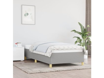 vidaXL Posteľný rám bledosivý 80x200 cm látka