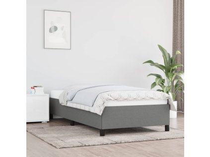vidaXL Posteľný rám tmavosivý 90x200 cm látka