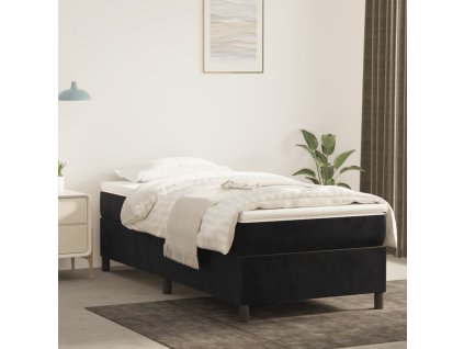 vidaXL Rám na boxspring posteľ čierny 90x190 cm zamat