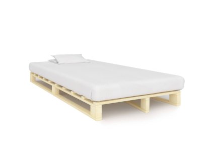 vidaXL Paletový posteľný rám, borovicový masív 120x200 cm