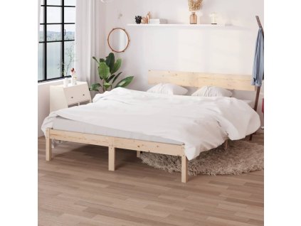 vidaXL Rám postele z borovicového dreva 150x200 cm UK manželská