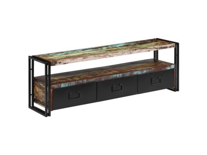 vidaXL Skrinka na TV recyklovaný masív 120x30x40 cm