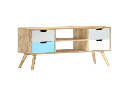 vidaXL TV skrinka 110x35x48 cm masívne mangovníkové drevo