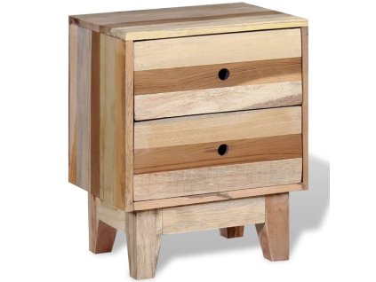 vidaXL Nočný stolík, recyklovaný masív