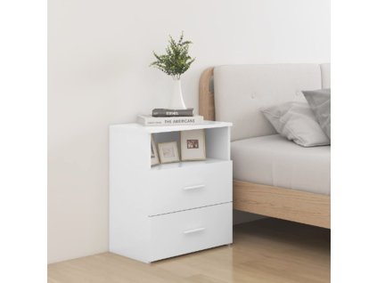 vidaXL Nočné stolíky 2 ks biele 50x32x60 cm