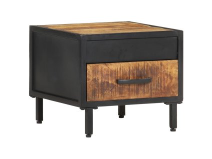 vidaXL Nočný stolík 40x40x35 cm surové mangovníkové drevo