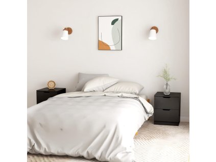 vidaXL Nočné stolíky 2 ks čierne 40x40x50 cm drevotrieska