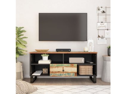 vidaXL TV skrinka 100x33x46 cm recyklovaný masív a kompozitné drevo