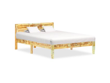 vidaXL Posteľný rám, recyklovaný masív 120x200 cm