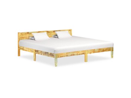 vidaXL Posteľný rám, recyklovaný masív 200x200 cm