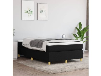 vidaXL Rám na boxspring posteľ čierny 120x200 cm látka
