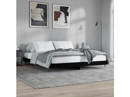 vidaXL Posteľný rám čierny 120x200 cm kompozitné drevo