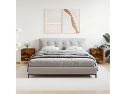 vidaXL Nočné stolíky 2 ks dymový dub 40x35x47,5 cm kompozitné drevo