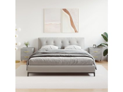 vidaXL Nočné stolíky 2 ks betónovo sivé 40x35x47,5 cm kompozitné drevo