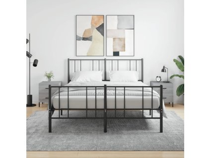 vidaXL Nočné stolíky 2 ks sivé sonoma 40x35x47,5 cm kompozitné drevo