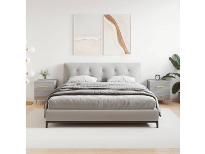 vidaXL Nočné stolíky 2 ks sivé sonoma 40x35x47,5 cm kompozitné drevo