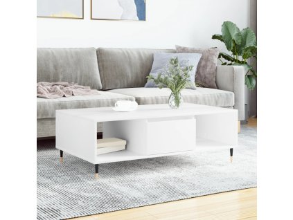 vidaXL Konferenčný stolík biely 104x60x35 cm kompozitné drevo