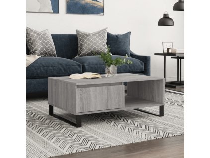 vidaXL Konferenčný stolík sivý sonoma 90x60x35 cm kompozitné drevo