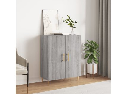 vidaXL Komoda sivý dub sonoma 69,5x34x90 cm kompozitné drevo