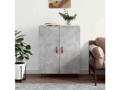 vidaXL Komoda betónovo sivá 69,5x34x90 cm kompozitné drevo