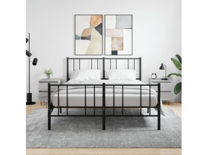 vidaXL Nočné stolíky 2 ks sivý dub sonoma 40x35x50 cm kompozitné drevo