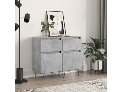 vidaXL Komody 2 ks betónovo sivé 40x35x70 cm kompozitné drevo