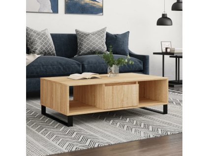 vidaXL Konferenčný stolík dub sonoma 104x60x35 cm kompozitné drevo