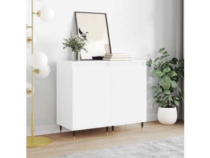 vidaXL Komody 2 ks biele 40x35x70 cm kompozitné drevo