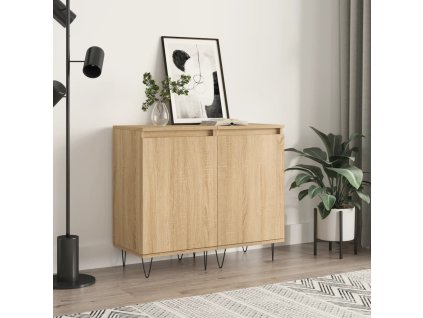 vidaXL Komody 2 ks dub sonoma 40x35x70 cm kompozitné drevo