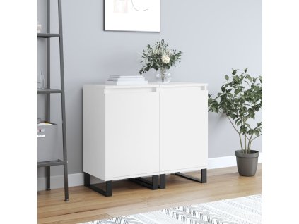 vidaXL Komody 2 ks biele 40x35x70 cm kompozitné drevo