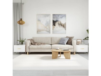 vidaXL Konferenčné stolíky 2 ks biele 50x50x40 cm kompozitné drevo