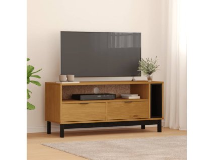 vidaXL TV skrinka FLAM 110x40x50 cm masívna borovica