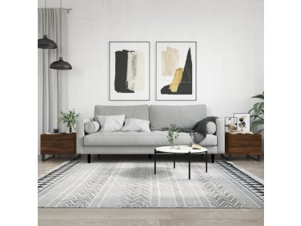 vidaXL Konferenčné stolíky 2 ks hnedý dub 50x50x40 cm kompozitné drevo