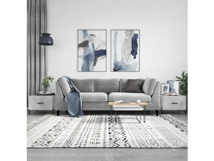 vidaXL Konferenčné stolíky 2 ks betónovo sivé 50x50x40cm kompoz. drevo