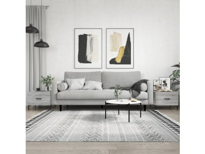 vidaXL Konferenčné stolíky 2ks sivé sonoma 50x50x40cm kompozitné drevo