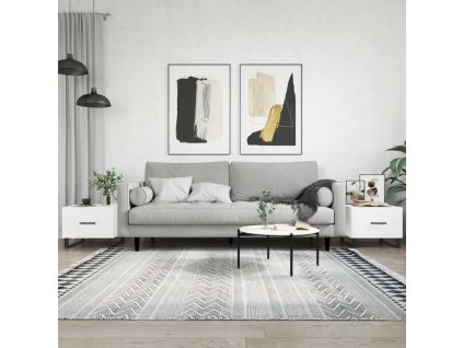 vidaXL Konferenčné stolíky 2 ks biele 50x50x40 cm kompozitné drevo