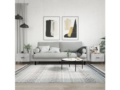 vidaXL Konferenčné stolíky 2 ks betónovo sivé 50x50x40cm kompoz. drevo