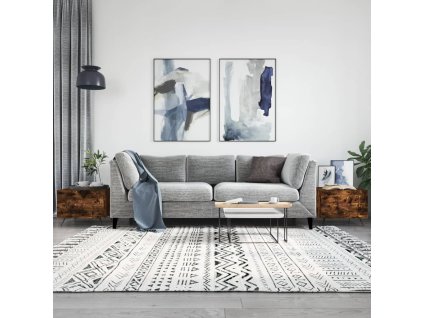 vidaXL Konferenčné stolíky 2 ks dymový dub 50x50x40cm kompozitné drevo