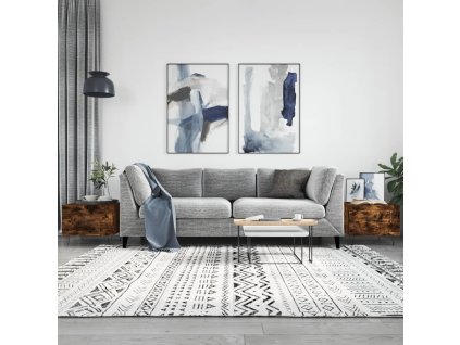 vidaXL Konferenčné stolíky 2 ks dymový dub 50x50x40cm kompozitné drevo