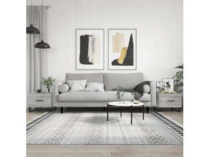 vidaXL Konferenčné stolíky 2ks sivé sonoma 50x50x40cm kompozitné drevo