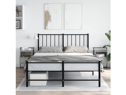 vidaXL Nočné skrinky nástenné 2 ks sivá sonoma 40x30x61 cm komp. drevo