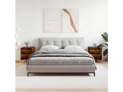 vidaXL Nočné stolíky 2 ks dymový dub 40x35x50 cm kompozitné drevo