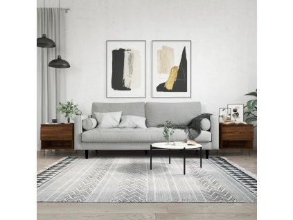 vidaXL Konferenčné stolíky 2 ks hnedý dub 50x46x50 cm kompozitné drevo