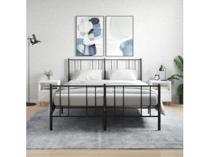 vidaXL Nočné stolíky 2 ks lesklé biele 40x35x50 cm kompozitné drevo